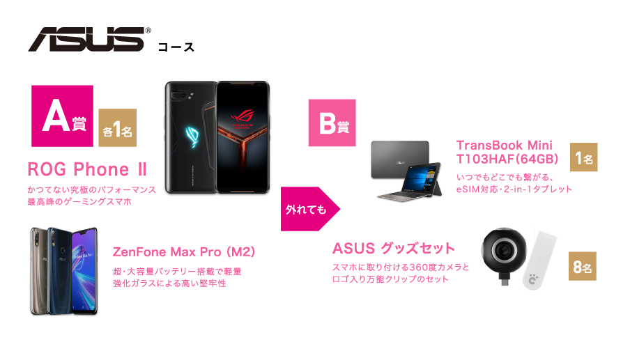 ASUS A賞、B賞