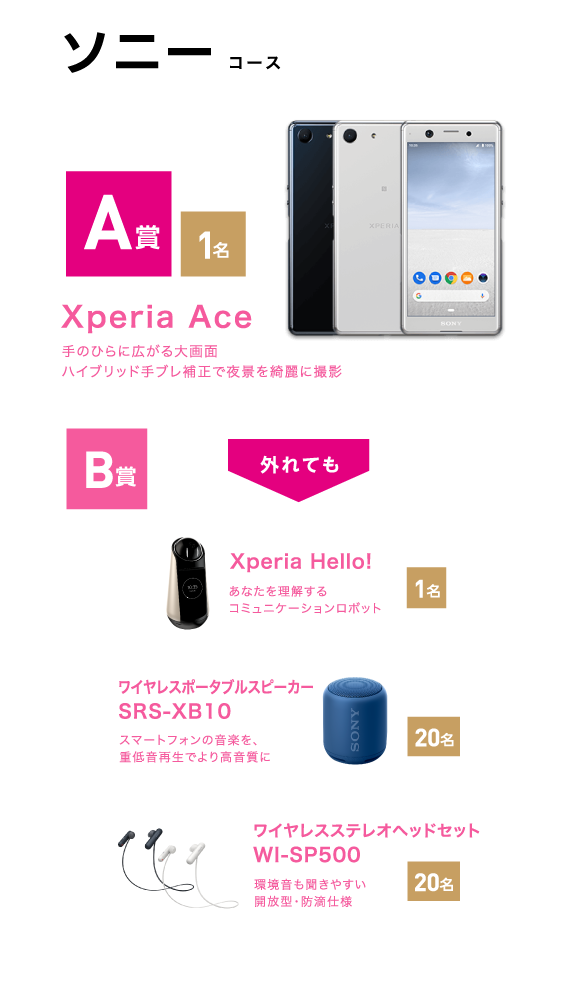 ソニー A賞、B賞