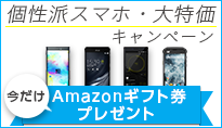 個性派・スマホ大特価キャンペーン