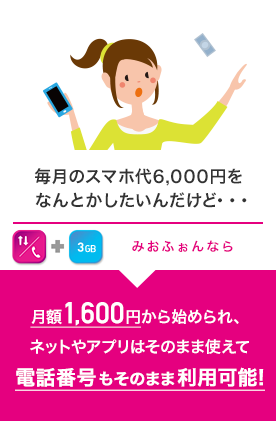 毎月のスマホ代6,000円をなんとかしたいんだけど・・・