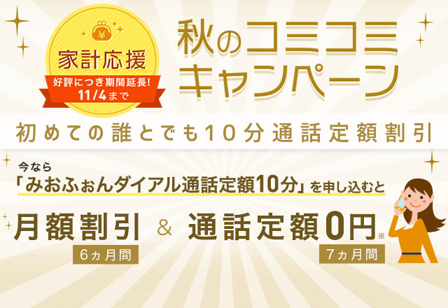 通話定額オプション  最大30分かけ放題