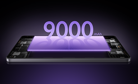 外出先でも音声通話ができる9000mAhの大容量バッテリー