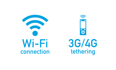 4G回線を使った Wi-Fiテザリング対応