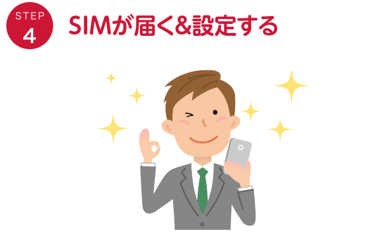 SIMが届く&設定する