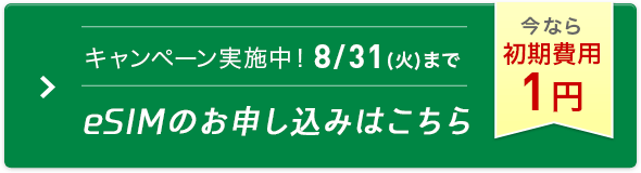 eSIMのお申し込みはこちら