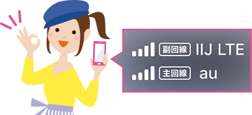 サブ回線利用が使いやすい！