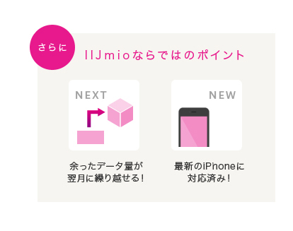 さらに IIJmioならではのポイント