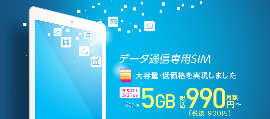 データ通信専用SIM