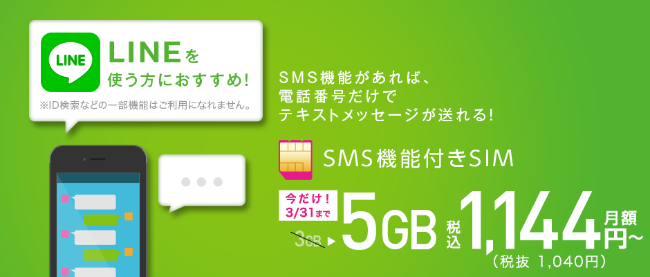 Sms機能付きsim Iijmio