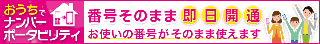 おうちでナンバーポータビリティ