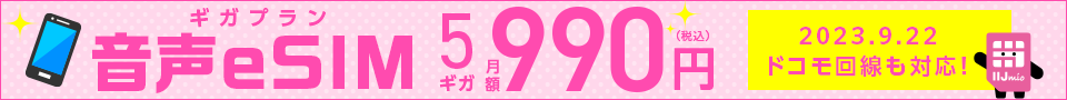 音声eSIM【ギガプラン】