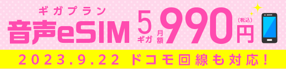 音声eSIM【ギガプラン】