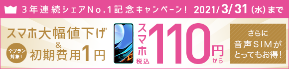 3年連続シェアNo.1記念キャンペーン