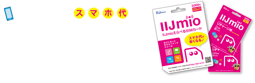 格安SIMでスマホ代が月額1,760円